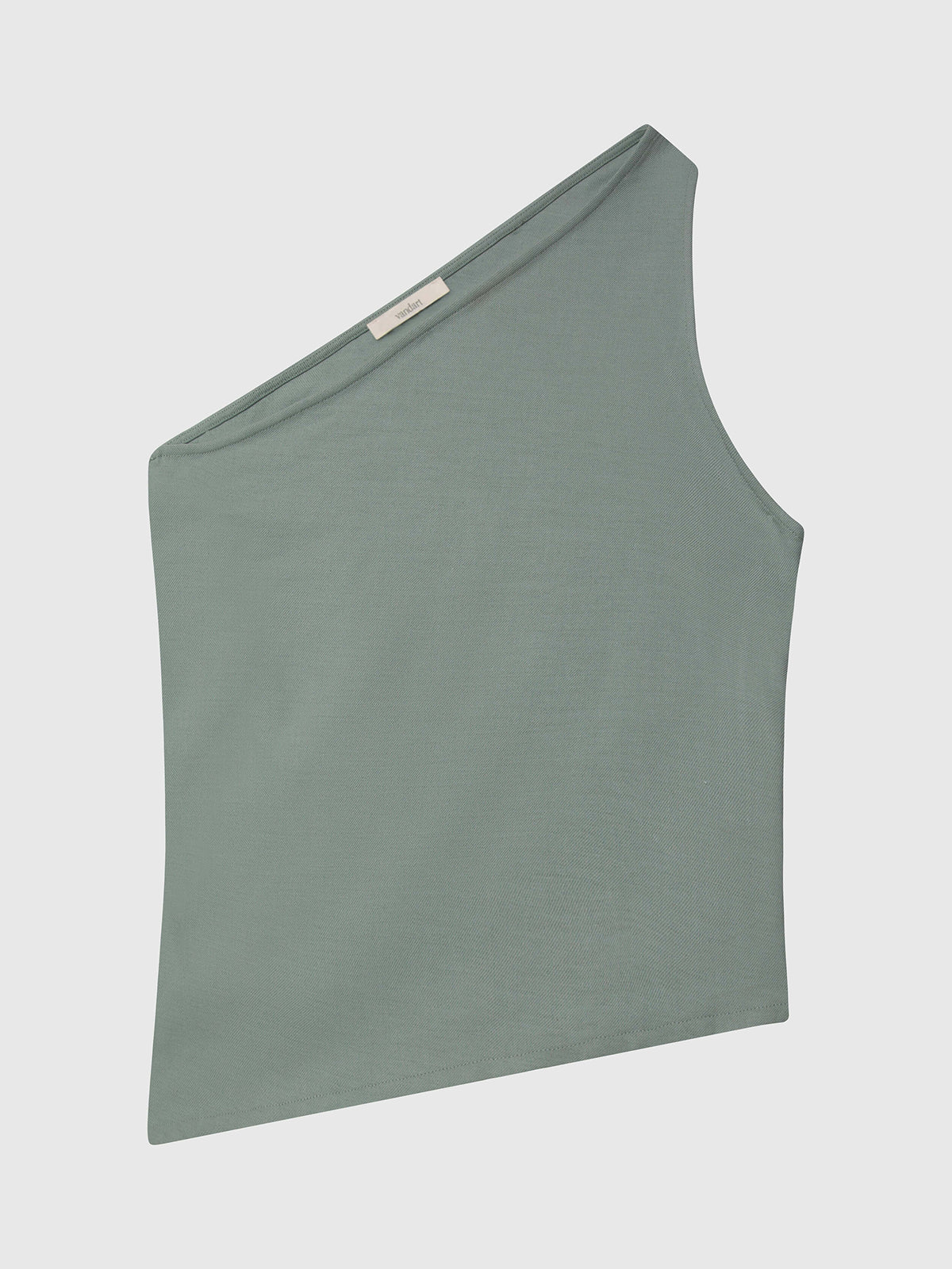 Art No. 004 / One Shoulder Scarf Top Silver Sage
