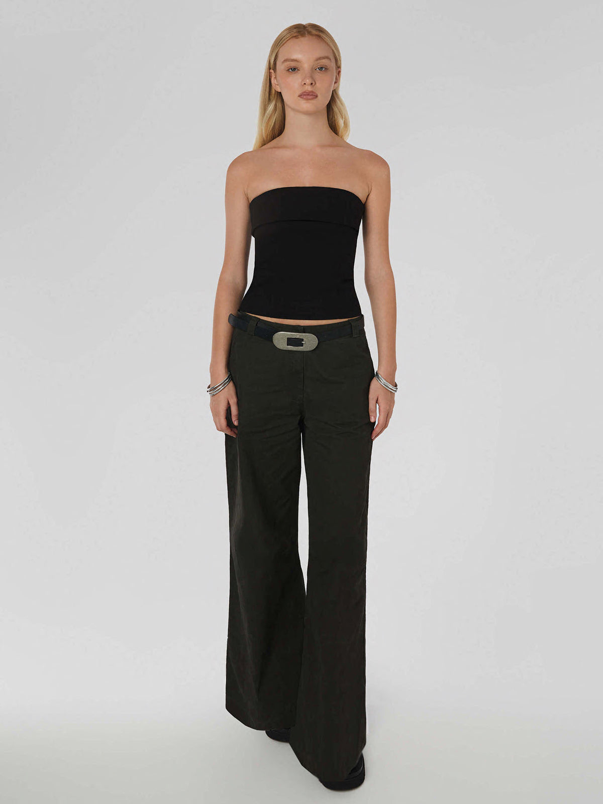 Art No. 006 / Wide Leg Pants Washed Black
