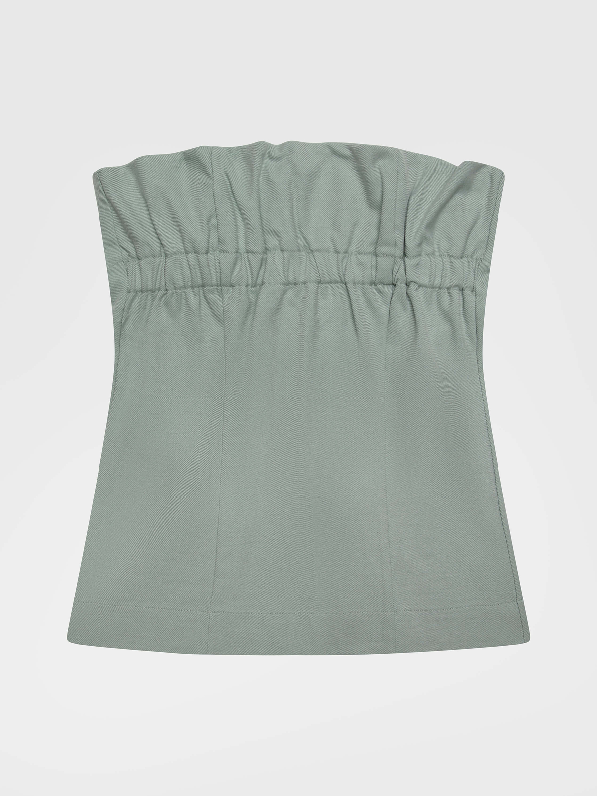 Art No. 002 / Fold Over Bustier Top Silver sage