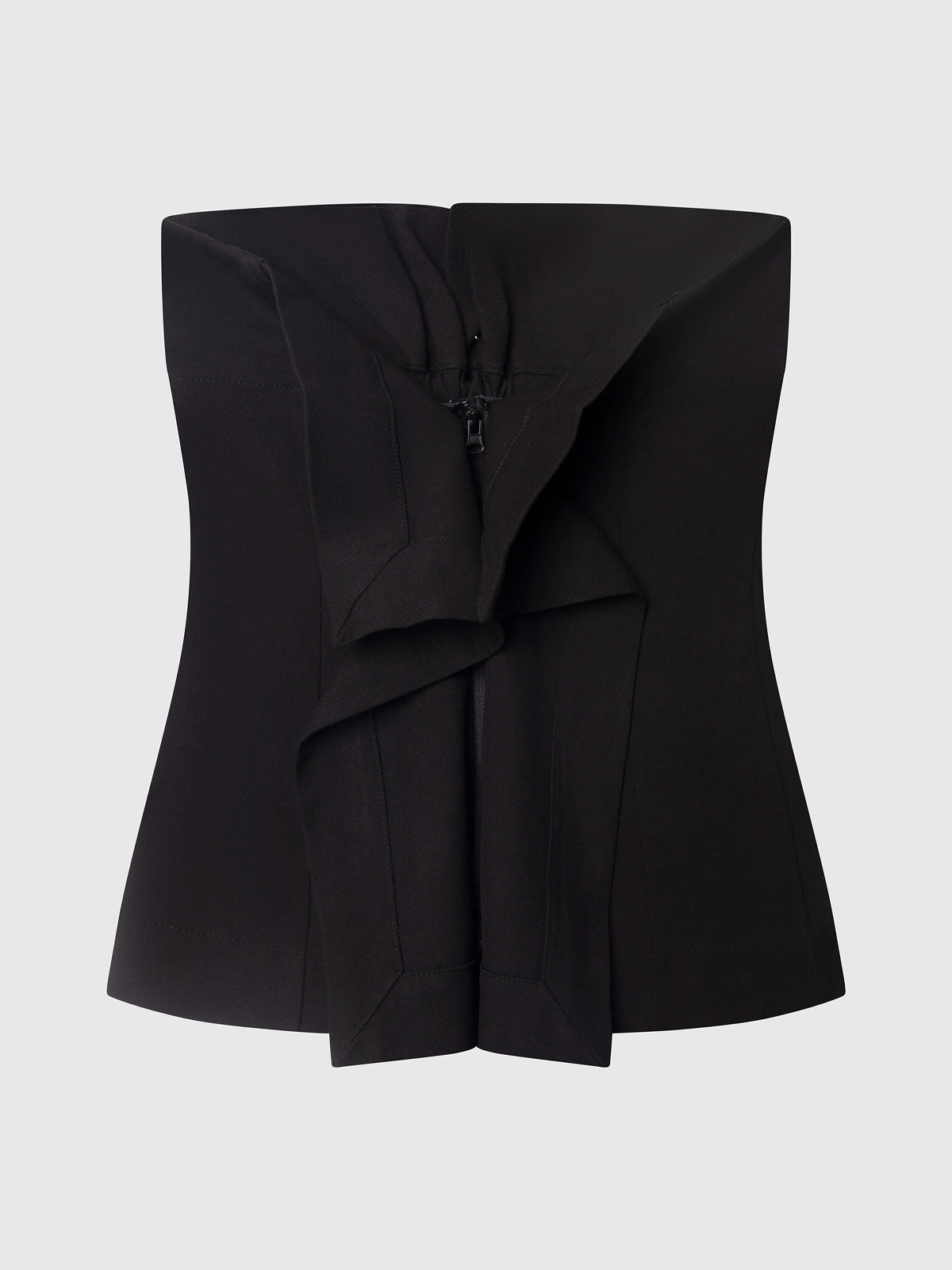 Art No. 002 / Fold Over Bustier Top Soot