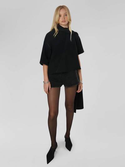 Art No. 001 / Scarf T-shirt Washed Black