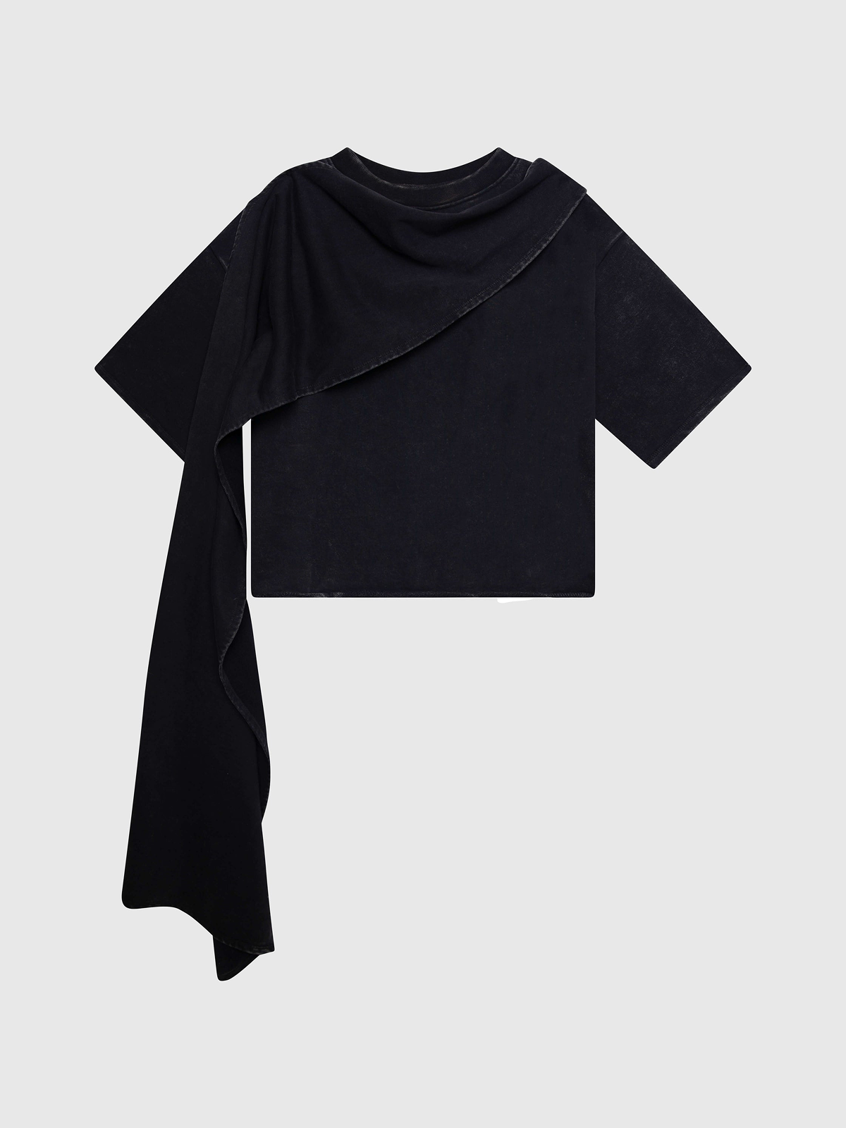 Art No. 001 / Scarf T-shirt Washed Black